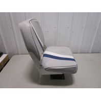 Marine Boat Folding Grey Blue White Seat With 7" Pedestal Marine Boat Folding Grey Blue White Seat With 7" Pedestal