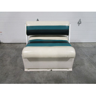 Pontoon Marine Boat Green/Tan Bench Chair Seat 30 1/2" H x 34 1/2" W x 20" D