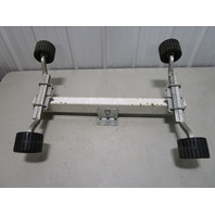 Heavy Duty Adjustable Marine Boat Trailer Roller Bracket 4 Roller Assembly 32"