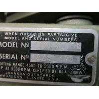 386586 Swivel Stern Bracket Assy 1975 70 HP OMC Evinrude Outboard 319788 319448