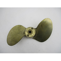 9 3/4" x 11.6 P Bronze 2 Blade 9 Spline Prop Mercury Mark 20, 25, 30 Outboard