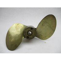 9 3/4" x 11.6 P Bronze 2 Blade 9 Spline Prop Mercury Mark 20, 25, 30 Outboard