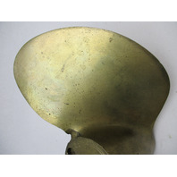 9 3/4" x 11.6 P Bronze 2 Blade 9 Spline Prop Mercury Mark 20, 25, 30 Outboard