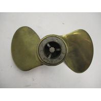 9 3/4" x 11.6 P Bronze 2 Blade 9 Spline Prop Mercury Mark 20, 25, 30 Outboard