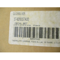 37-826337A00 Fits Mercury 50 4 Stroke Bigfoot Black Outboard Cowl Decal Set