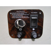 1996 Sunbird Spirit 170 Boat Dashboard Dash Panel Key Switch 4 5/8" x 3 3/4'