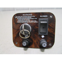 1996 Sunbird Spirit 170 Boat Dashboard Dash Panel Key Switch 4 5/8" x 3 3/4'