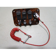 1996 Sunbird Spirit 170 Boat Dashboard Dash Switch Panel 6 1/4" x 3 3/4'