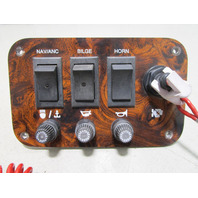 1996 Sunbird Spirit 170 Boat Dashboard Dash Switch Panel 6 1/4" x 3 3/4'