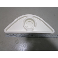 Boat White Molded Plastic Marine Drink Cup Holder 18"W X 7 3/4" D