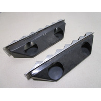 Marine Boat Bilge Blower Vent Cover Set Chrome Plastic 17" x 3"