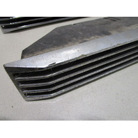 Marine Boat Blower Vent Cover Set Chrome Plastic 17 1/4" x 2 1/2"