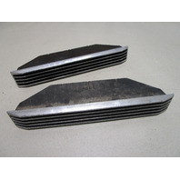 Marine Boat Blower Vent Cover Set Chrome Plastic 17 1/4