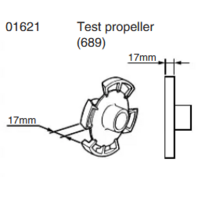 90890-01621 Yamaha  Outboard (689) 10 Tooth Spline Load Test Wheel Prop
