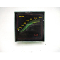 80's Bayliner Black Green Square Face Speedometer Parts
