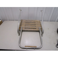 Marine Boat Teak Wood Swim Platform 21 3/4" W x 15 3/4" D with 1 Step Ladder