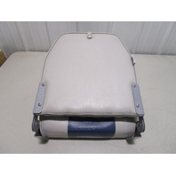 Springfield Marine Boat 1040661 High Back Folding Seat Chair - Gray/Blue