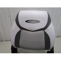 2089318 Crestliner Marine Boat All Weather Gray Folding Boat Seat Fishing 2013