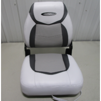 2089318 Crestliner Marine Boat All Weather Gray Folding Boat Seat Fishing 2013
