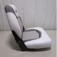 2089318 Crestliner Marine Boat All Weather Gray Folding Boat Seat Fishing 2013