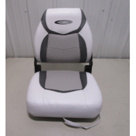 2089318 Crestliner Marine Boat All Weather Gray Folding Boat Seat Fishing 2013