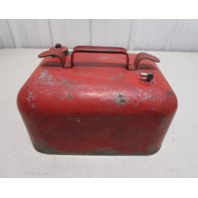 Vintage Outboard Motor Metal Red Remote Portable Marine Fuel Gas Tank 3 Gallons