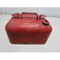 Vintage Outboard Motor Metal Red Remote Portable Marine Fuel Gas Tank 3 Gallons