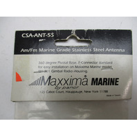 Maxxima Marine CSA-ANT-5S AM/FM Stainless Steel Antenna