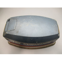 0281008 Top Cowl Motor Cover Electric Start Johnson Evinrude 35 HP Blue