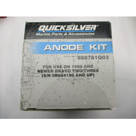 97-888761Q03 Mercruiser Bravo II & III SN 0B664190-0M179451  Aluminum Anode Kit