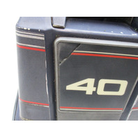 OMC Top Engine Cowl Motor Cover Hood 40 HP VRO Evinrude Johnson Outboard