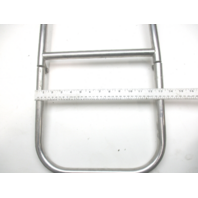 Marine Boat Rear Stern Boarding Ladder 2 Step Stainless Steel 26.5" L x 13.5" W