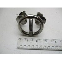 USED Stainless Steel Marine Boat Ski Tow Rope Hook Eye 2 1/2" Diameter