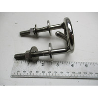 USED Stainless Steel Marine Boat Ski Tow Rope Hook Eye 2 1/2" Diameter