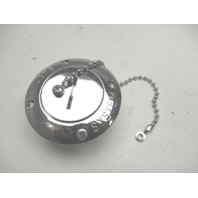 Stainless Marine Boat Waste Deck Plate & Cap 2" Hose