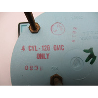 NOS US Marine Square 6k Tach Tachometer 1980s Bayliner Capri OMC 4 Cyl 120 Only