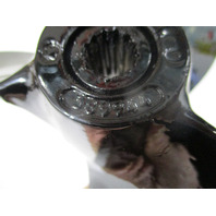 389944 9.2 x 12Pitch NON-THRU HUB EXHAUST Prop 13 Tooth Evinrude Johnson 14-28hp