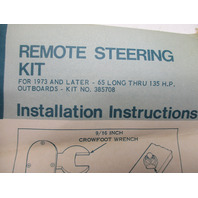 0385708 385708 OMC Remote Steering Adapter Kit Evinrude Johnson Outboard