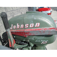 Vintage Antique Johnson 15 Hp Outboard  QD-15 1168186 Turns Over & Shifts