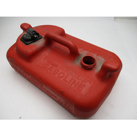 OMC Evinrude Johnson Dura-Tank 3 Gallon Red Plastic Gas Fuel Tank (Missing Cap)