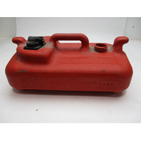 OMC Evinrude Johnson Dura-Tank 3 Gallon Red Plastic Gas Fuel Tank (Missing Cap)