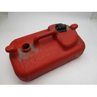 OMC Evinrude Johnson Dura-Tank 3 Gallon Red Plastic Gas Fuel Tank (Missing Cap)