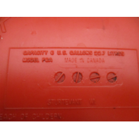 OMC Evinrude Johnson Dura-Tank 6 Gallon Red Plastic Gas Fuel Tank (Missing Cap)