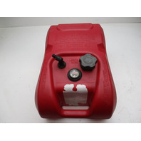 Attwood Plastic Boat Marine Outboard Red Portable Gas Fuel Tank 6 Gallons