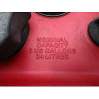 Attwood Plastic Boat Marine Outboard Red Portable Gas Fuel Tank 6 Gallons