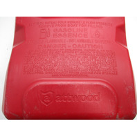 Attwood Plastic Boat Marine Outboard Red Portable Gas Fuel Tank 6 Gallons