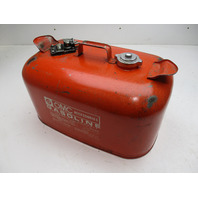 OMC Evinrude Johnson Outboard 6 Gallon Remote Red Metal Gas Tank Fuel Can