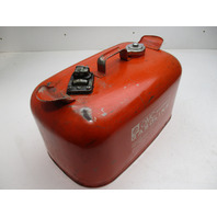 OMC Evinrude Johnson Outboard 6 Gallon Remote Red Metal Gas Tank Fuel Can