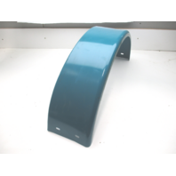 Trailer Fender Teal Painted Steel 32" L x 14" H x 9 1/4" W