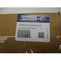 5010743 OMC Evinrude Johnson Outboard Muffler & Hose Kit NEW OEM